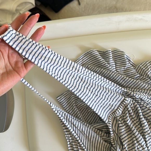 Eberjey Light Blue & White Stripe Maxi Dress - Picture 9 of 10